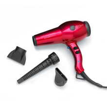 Diva Ultima 5000 Pro Hair Dryer + Free Air Styling Wand Red