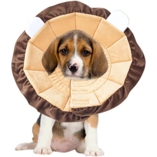 Soft Elizabethan Pet Collar for Cats for Size Determination for Pets Positioning Lion Pattern 1