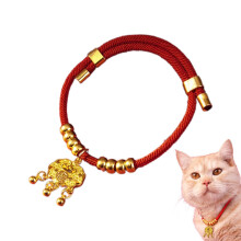 Happy Year Pet Collar, Adjustable Chinese Pet Collar, Lucky Cat Collar