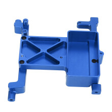 Soporte de servo RC de aluminio azul para SCX6 1/6 12,3 x 10,8 x 4 cm