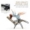 Outsunny Outsunny 3PC Zero Gravity Chairs Sun Lounger Table Set w/ Cup Holders, Beige 4