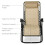 Outsunny Outsunny 3PC Zero Gravity Chairs Sun Lounger Table Set w/ Cup Holders, Beige 7