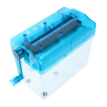 Manual Shredder for Home Office Desk Shredder Wearresistant Hand File Shredder Table Small File Shredder blue 21.50X14.70X10.00CM