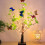 ABS USB Tree Light Tree with Timer Spring Festival 55cm Adjustable Branches Elegant Tree Lights Easter Decoration 4