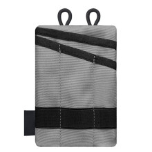 Mini Outdoor Pocket Organizer Pouch Camping Hiking Mountaineering Card Key Tool Storage Gray Compact