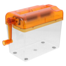 Manual Shredder, Photo Shredder, Desktop File Shredder, Mini Paper Cutter, Home Office File Shredder, Paper Cutting Tool, Orange ABS