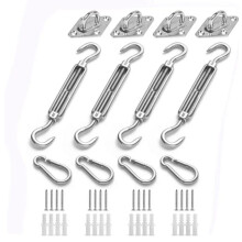 Tenditore in acciaio inox per sistemi di cavi, dispositivo di tensione per fune metallica resistente con vite staccabile, tenditore a lunghezza