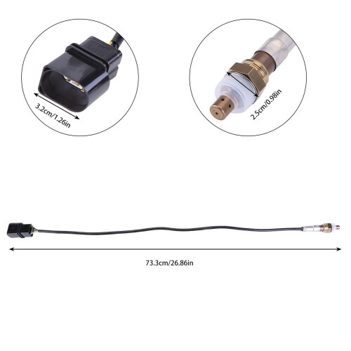 O2 Oxygen Sensor, Compatible for MAZDA CX-30, 5-Wire 6-Pin Before Catalytic Converter Control Sensor with Powerful Performance and Durable Design, 2