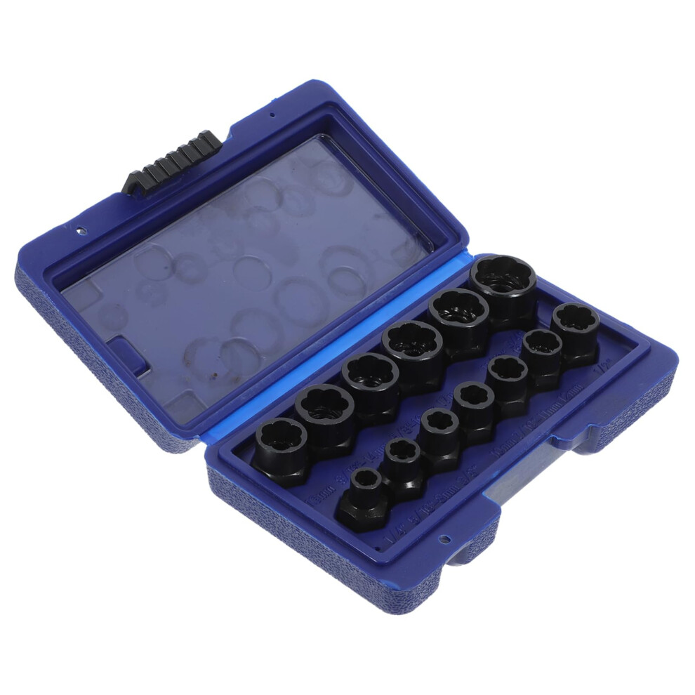 1 Set Stripped Lug Nut Extractor Tool Kit For Rusty Damaged Bolts Chrome Molybdenum Steel With Storage Case 9347817142211