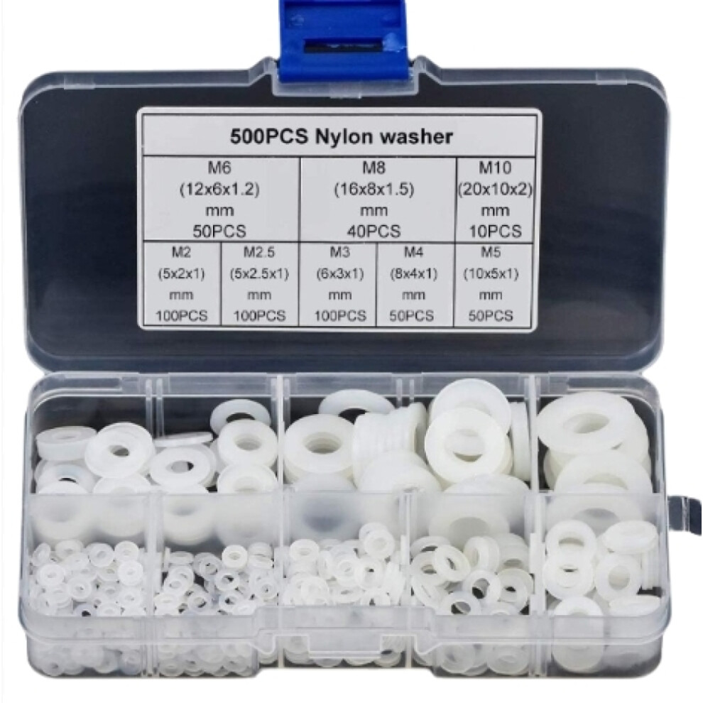 Sealing Washers Portable Storage Kit, Nylon Flat Washers For Wear And Moisture Resistance, Wide Application Range With Corrosion Resistance And 9482726693789