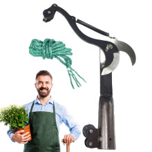 Pruning shears, sturdy garden shears with ergonomic handle black.
