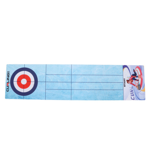 Portable Tabletop Curling Game, Interactive Family Fun, Plastic
