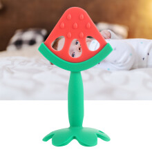 Baby Silikon Erdbeer Beißspielzeug für Säuglinge & Neugeborene, Waschbar