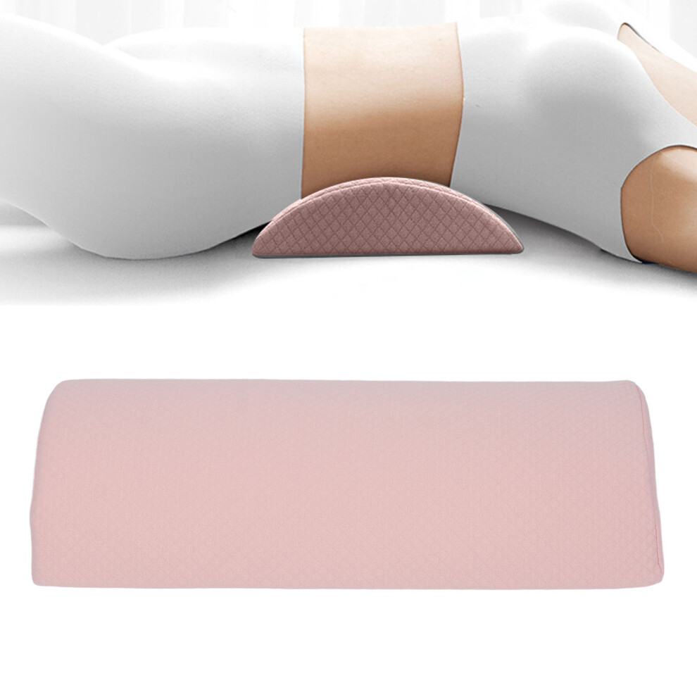Lower Back Support Pillow For Sleeping Ergonomic And Soft Lumbar Cushion Pink