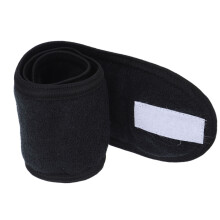 Black Soft Cloth Spa Head Wrap for Facial Makeup Shower and Sports Activities