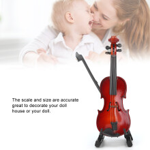 1/6 Violine Modell Miniatur Puppenhaus Zubehör