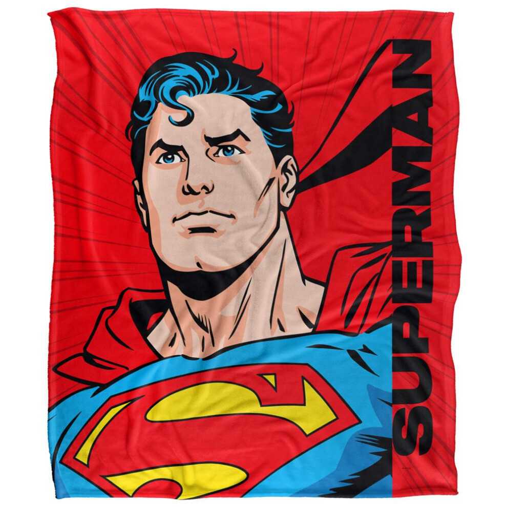 Superman Poses Blanket Multicoloured