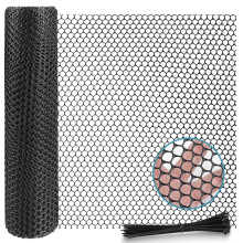 Plastic Chicken Wire 15m Poultry Breeding Netting,Plastic Mesh Fencing for Chicken Coops,Gardens and Balconies