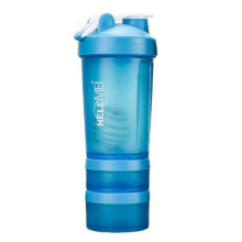 Protein Shaker Bottle 700ml Three Layer Storage Gym Spring Cup for Fitness and Outdoor Use