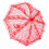 Red Lace Foldable Wedding Bride Umbrella with Parasol 56.5cm 7