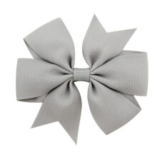 Hairpin 40 Colors Grosgrain Ribbon Bug Hairpin Solid Color Girls Hair Pin Wood (Size: Dark Khaki)