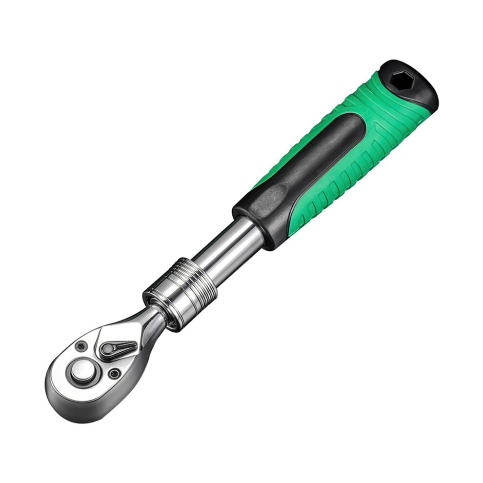 1/4" 3/8" 1/2" Standard Ratchet Wrenches, 72 Tooth Telescopic Sockets, Extendable Hand Tool Set 9382693812445