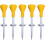 Height Adjustable Tees Holder 5Pack  Outdoor Training Tees Stand Yellow 5