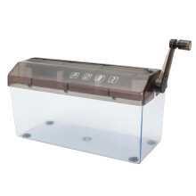 Hand Shredder Safe, A4 Hand Shredders, Manual, 3mm Strip Cut, Home Black