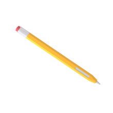 Couverture Hexagonale en Silicone Jaune Rétro pour Crayon OS X 2e Génération, Protection Complète