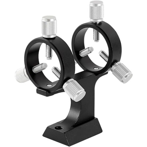Adjustable Pointer Finder Mount, Aluminum Alloy, Telescope Finder Holder with Secure Locking for Enhanced Viewing Experience (Silver) 1