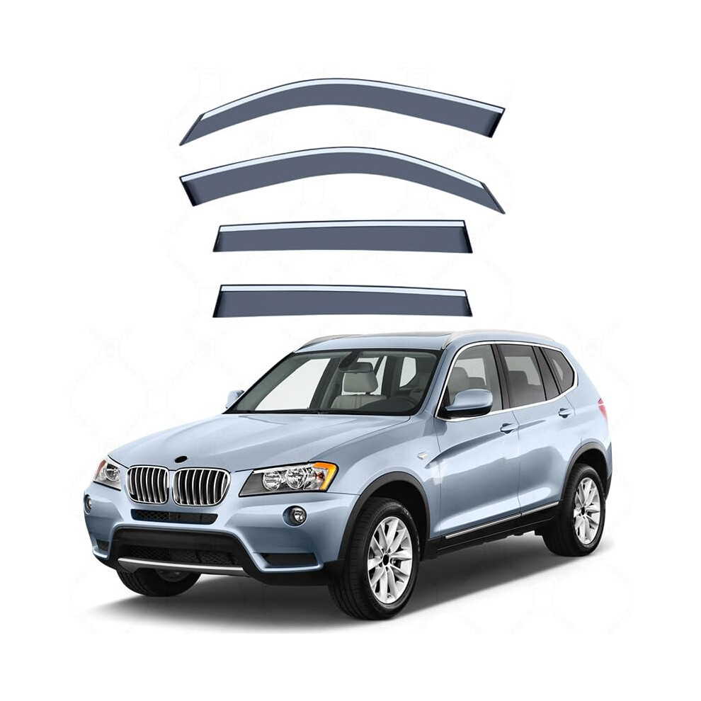 Wind Deflectors Rain Guards Allweather Waterproof Window Visors For Bmw X3 F25 20112017 9189345322068