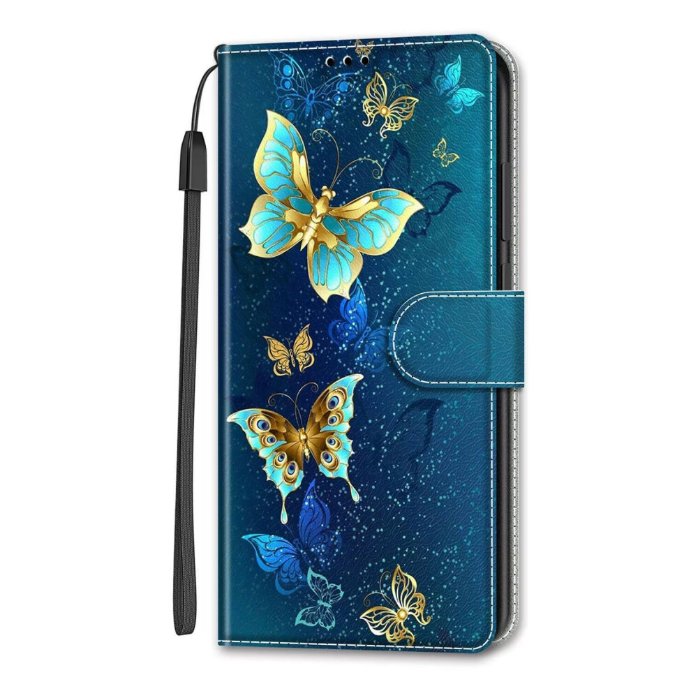 Miagon Full Body Wallet Case For Xiaomi 13T Pro/13T Leather Flip Cover With Magnetic Closure Stand Card Slot Gold Green Butterfly Green,Gold 9347817929867