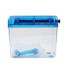 Manual Shredder A6 Straight Cut Smash Portable Mini Paper Shredder A4 Portrait Paper with a Capacity of 1 L, Suitable for Office School Home