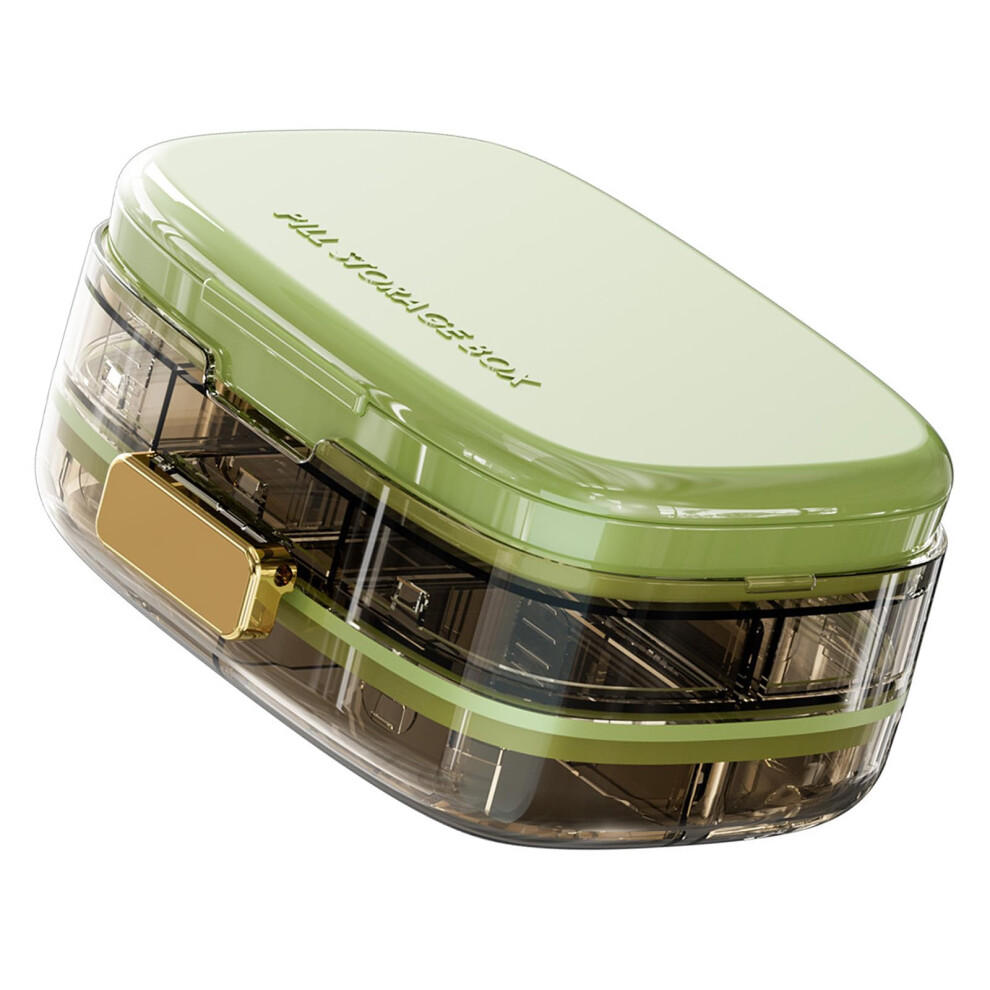 Travelfriendly pill dispenser with 10 compartments, for seniors and chronic patients Ref: 2678