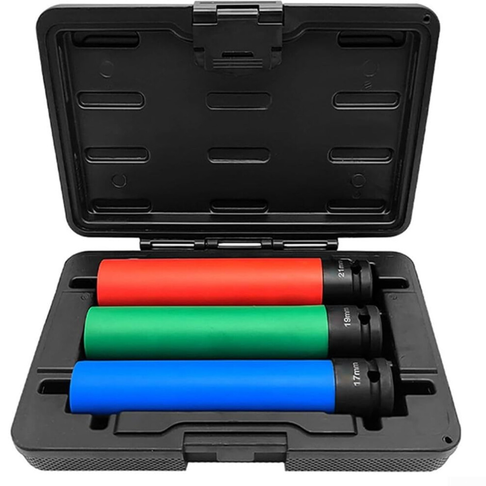 Wheel Lug Nut Socket Set 17Mm 19Mm 21Mm Strength Steel Rim Protection For Cars Motorcycles Bicycles 9382693813459