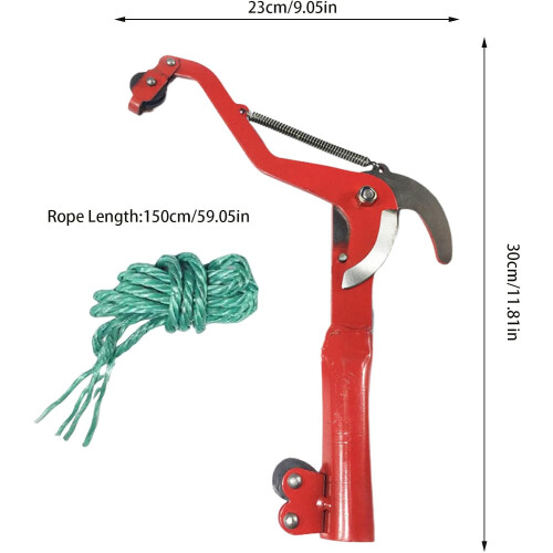 Pruning Shears  Robust Garden Shears with Ergonomic Handle  Rose Pruners, Red 2
