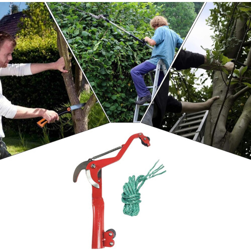 Pruning Shears  Robust Garden Shears with Ergonomic Handle  Rose Pruners, Red 1