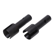 2PCS Steel Rear Wheel Axle Cups for 1/7 RC Car 39x13mm Black