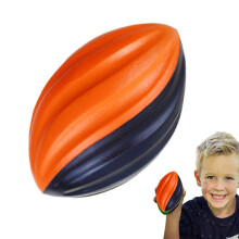 Rgby Ball Spiral Slow Rebound 5 Inches Sponge Rugby Ball For Children Indoor Outdoor