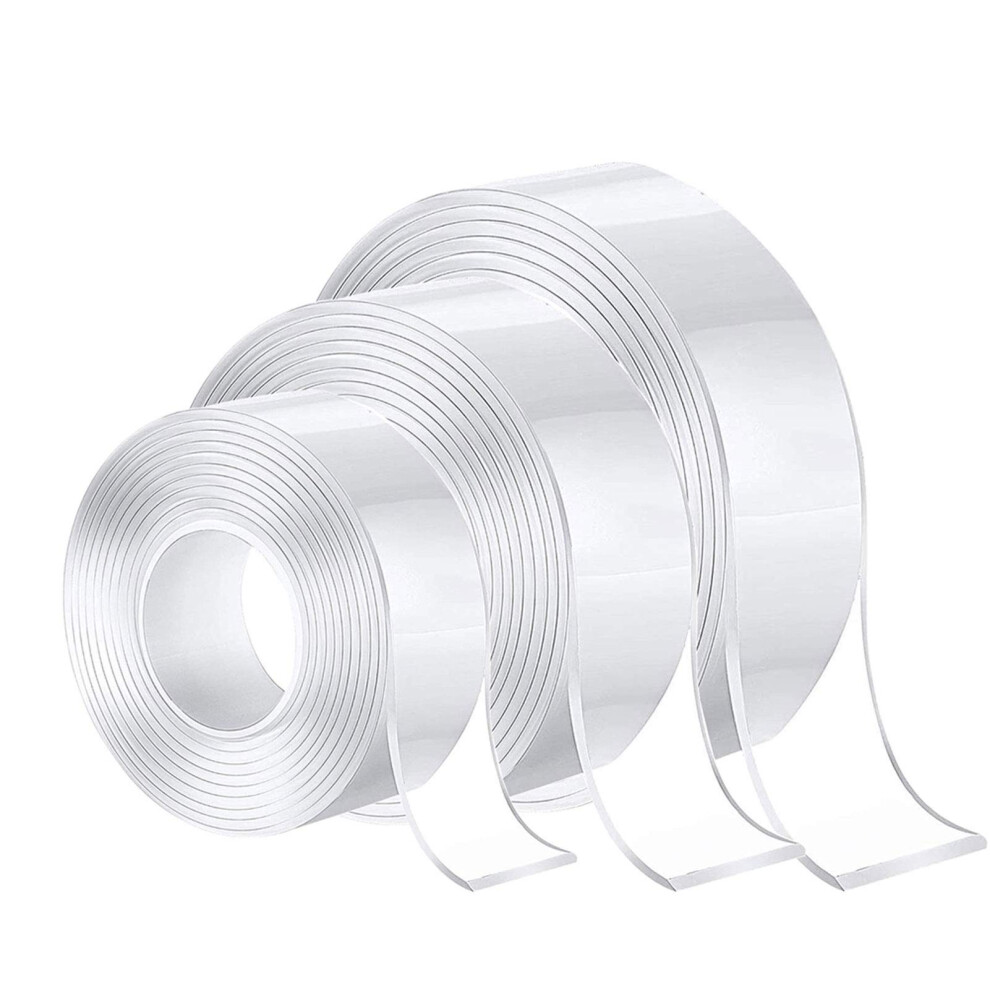 Nano Tape, Doublesided Strong, Magic Multipurpose, Nonmarking, Washable (3 Cm, 2 Cm, 1 Cm) 9382693629579