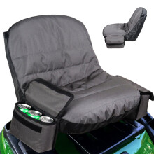 Waterproof Riding Lawn Mower Seat Cover with AntiSlip 600D Oxford and Storage Pockets