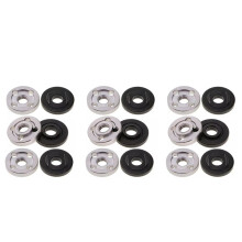 18Pcs Lock Nuts Flange for  9523 Nut Inner Outer Kit Angle Grinder Tool 2 Specifications-Toothless, Toothed