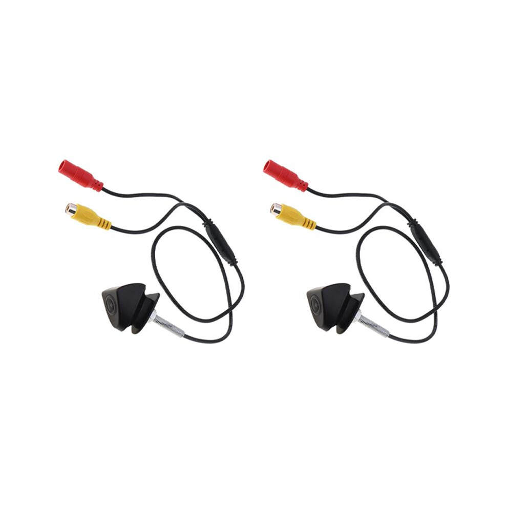 2X Ccd Front Logo Camera For Prado Highlander Land Camry Front View Reversing Backup Camera Parking Assistance 6032618901244