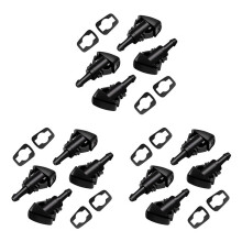 12 Pack Front Windshield Washer Nozzles Wiper Spray Kit Replacement for   Ram 5116079AA,4805742AB,5303833AA