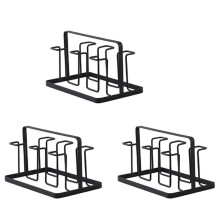 3X 6 Soporte de Vasos de Vidrio Estante de Secado Estante para Tazas de Agua de Cocina Escurridor Colgante para El Hogar Accesorios de Estante de