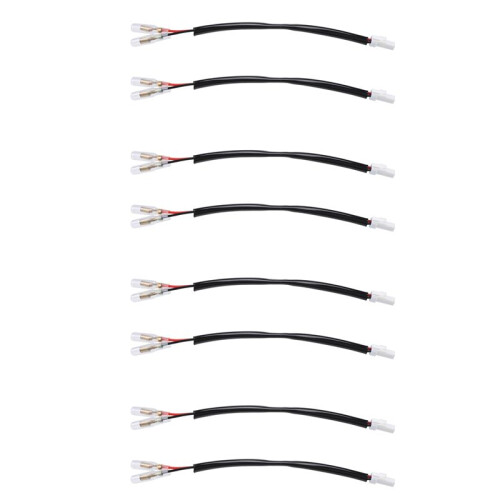 8Pcs Motorrad Blinker Kabelbaum Stecker Blinker Stecker Adapter für