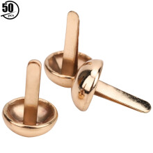 Handbag Nailheads Rivet Bottom Stud Shoe Accessories DIY Leather Craft Metallic Mushroom Feet Flat Nailheads Leathercraft Findings Sturdy Zinc Alloy