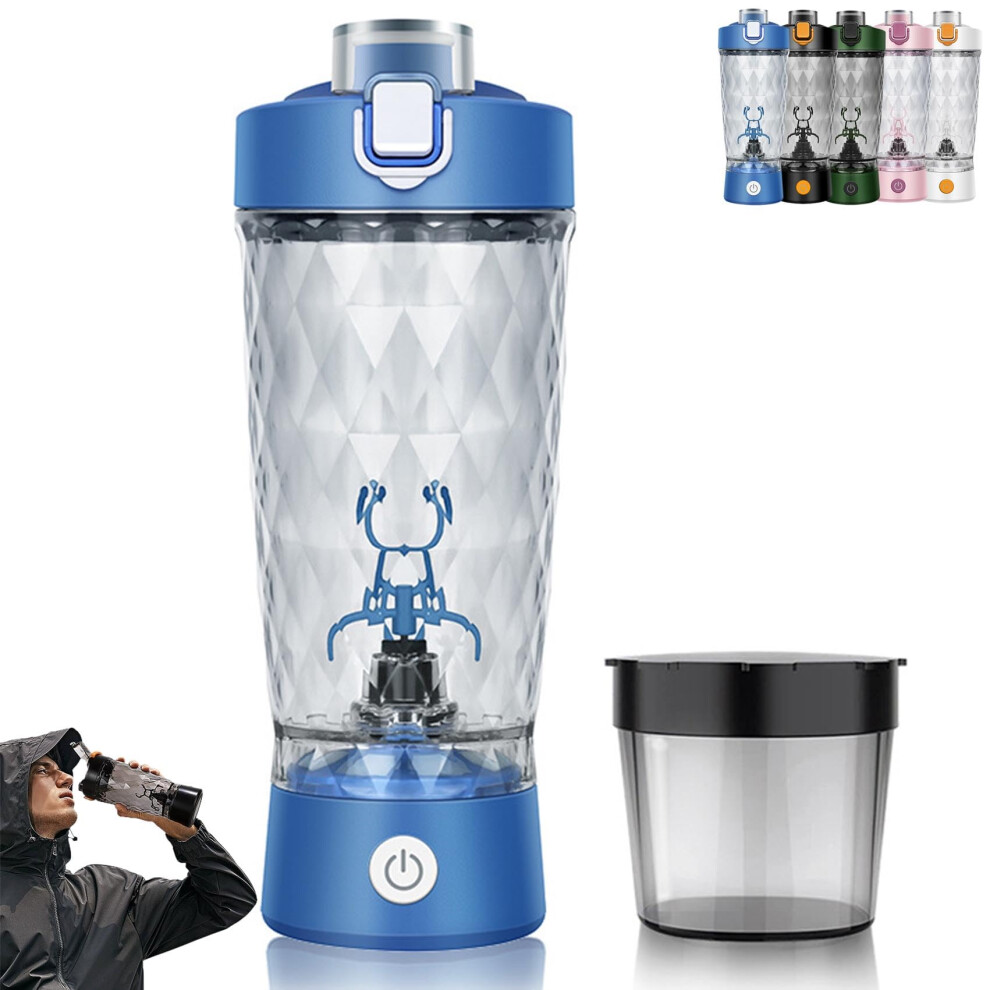 Protein Shaker Bottle Electric Mixer USB Rechargeable 22oz Leakproof BPA Gym Blender Cup