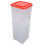 Large Plastic Bread Container with Lid, 34x13x13cm, Red 11