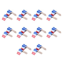 Lot of 500 Pcs  Wooden Toothpick with Flag for Decor of Party Fruit Pastry - France (, White, Red)